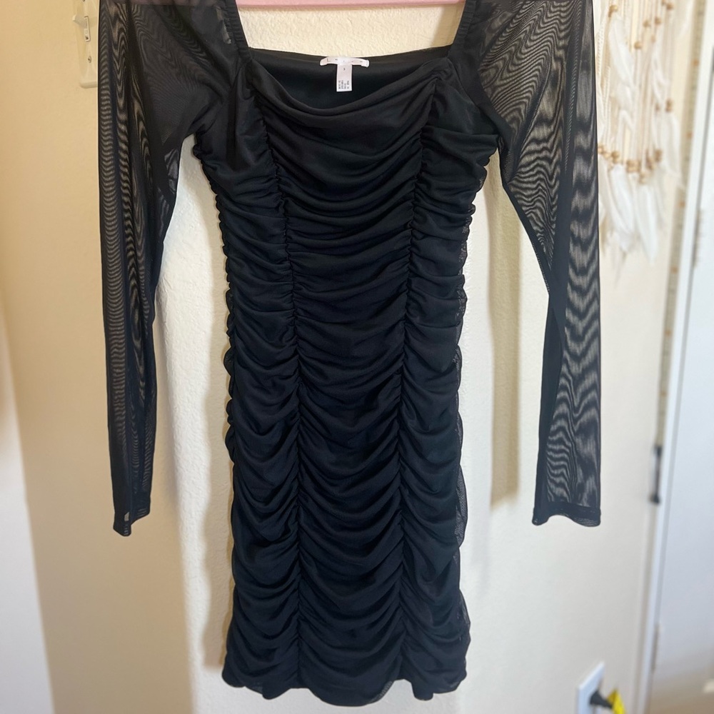 Leith black short dress